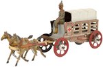 MEIER HORSE-DRAWN AMBULANCE PENNY TOY.