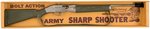 HUBLEY ARMY SHARP SHOOTER BOLT ACTION CAP RIFLE W/BOX.