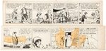 "LITTLE ANNIE ROONEY" 1930s DAILY STRIP ORIGINAL ART PAIR.