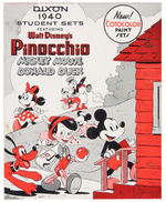 “DIXON 1940" PENCIL BOX RETAILERS PROMO FOLDER W/DISNEY CHARACTERS.