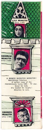 "THE MUNSTERS" REMCO DOLL SET IN REPRODUCTION BOXES.