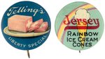 ICE CREAM MULTI COLOR BUTTON PAIR BOTH FROM HAKE CPB BOOK COLOR PAGES.