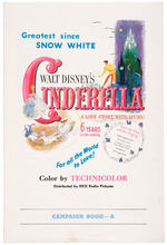 “WALT DISNEY’S CINDERELLA” MOVIE CAMPAIGN BOOK/MERCHANDISING CAMPAIGN BOOK PAIR.