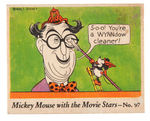 “MICKEY MOUSE WITH THE MOVIE STARS” GUM CARD #97.