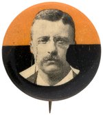 ROOSEVELT 1904 PORTRAIT ON BACKGROUND OF PRINCETON'S COLORS ORANGE & BLACK.