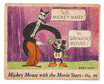 “MICKEY MOUSE WITH THE MOVIE STARS” GUM CARD #99.