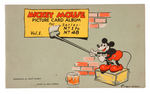 “MICKEY MOUSE” VOL. 1 GUM CARD ALBUM (FIRST VERSION) WITH CARDS.