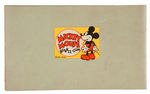 “MICKEY MOUSE” VOL. 1 GUM CARD ALBUM (FIRST VERSION) WITH CARDS.