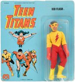 TEEN TITANS KID FLASH MEGO ACTION FIGURE ON CARD.