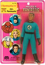 MR. FANTASTIC MEGO ACTION FIGURE ON HARBERT CARD.