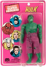 THE INCREDIBLE HULK MEGO ACTION FIGURE ON CARD.