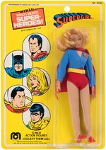 SUPERGIRL MEGO ACTION FIGURE ON CARD.