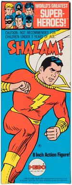 SHAZAM! MEGO ACTION FIGURE IN BOX.