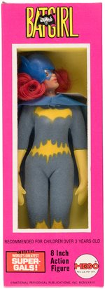 BATGIRL SILKSCREENED SUIT MEGO ACTION FIGURE IN BOX.