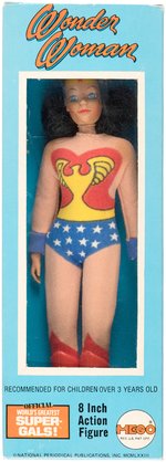 WONDER WOMAN MEGO ACTION FIGURE IN BOX.