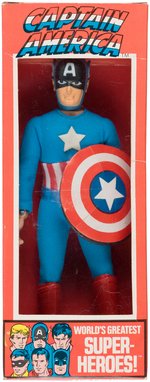 CAPTAIN AMERICA MEGO ACTION FIGURE IN BOX.