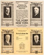 "PRESIDENTIAL VOTE" FOLDERS FOR COX/HARDING 1920 AND DAVIS/COOLIDGE 1924.