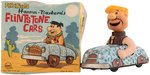 "HANNA-BARBERA'S FLINTSTONE CARS" BARNEY RUBBLE BOXED MARX FRICTION CAR.