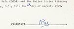 JAMES EARL RAY TWICE SIGNED COURT DOCUMENT RELATED TO MARTIN LUTHER KING.