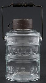 McKINLEY “FULL DINNER PAIL” GLASS MINIATURE.