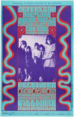 BILL GRAHAM CONCERT POSTER BG-42 FEATURING JEFFERSON AIRPLANE.