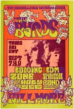 BILL GRAHAM CONCERT POSTER BG-82 FEATURING THE BYRDS.