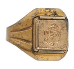 LONE RANGER NAVY INSIGNIA SECRET COMPARTMENT RING HIGH GRADE WITH ONE ORIGINAL PHOTO.