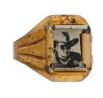 LONE RANGER NAVY INSIGNIA SECRET COMPARTMENT RING HIGH GRADE WITH ONE ORIGINAL PHOTO.