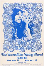 BILL GRAHAM CONCERT POSTER BG-232A FEATURING THE INCREDIBLE STRING BAND.