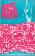 BILL GRAHAM CONCERT POSTER BG-43 FEATURING OTIS REDDING & GRATEFUL DEAD.