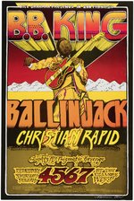 BILL GRAHAM CONCERT POSTER BG-269 FEATURING B.B. KING (ARTIST SIGNED).