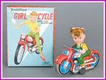 "FRICTION GIRL CYCLE" BOXED TOY.