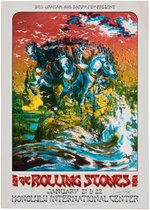 THE ROLLING STONES 1973 HONOLULU INTERNATIONAL CENTER CONCERT POSTER (ARTIST SIGNED).