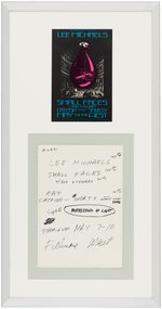 BG-232 CONCERT POSTCARD FRAMED DISPLAY WITH BILL GRAHAM'S PERSONAL INSTRUCTIONS TO ARTIST.