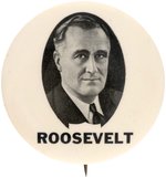 RARE 1940 "ROOSEVELT" PORTRAIT BUTTON HAKE #36.