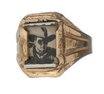 LONE RANGER MARINE INSIGNIA RING COMPLETE WITH BOTH ORIGINAL PHOTOS.