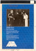 "STAR WARS" COLOR KEY FOR "DAILY VARIETY" BEST SCREENPLAY GEORGE LUCAS ADVERTISEMENT.