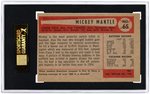 1954 BOWMAN #65 MICKEY MANTLE SGC 70 EX+ 5.5.