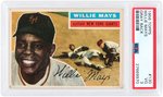 WILLIE MAYS 1950s TOPPS PSA GRADED LOT OF FIVE CARDS.