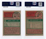 1970s TOPPS MLB HALL OF FAME PSA GRADED LOT OF FOUR ROOKIE CARDS.