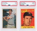 TED WILLIAMS 1950s PSA GRADED LOT OF FIVE CARDS.