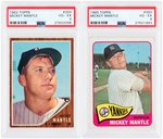 MICKEY MANTLE 1960s TOPPS PSA GRADED LOT OF SIX CARDS.