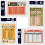 MICKEY MANTLE 1960s TOPPS PSA GRADED LOT OF SIX CARDS.