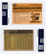 STAN MUSIAL PSA GRADED LOT OF FIVE CARDS.