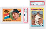 CARL YASTRZEMSKI TOPPS PSA GRADED LOT OF SIX W/ROOKIE CARD.