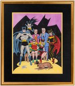BATMAN FAMILY FRAMED SPECIALTY ORIGINAL ART BY SHELDON MOLDOFF.