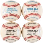 MLB SLUGGERS HARMON KILLEBREW/BROOKS ROBINSON/PETE ROSE/MIKE SCHMIDT SIGNED BASEBALL LOT.