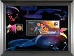 "STAR TREK" US POSTAL SERVICE LIMITED EDITION WILLIAM SHATNER & LEONARD NIMOY SIGNED DISPLAY.