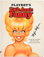 HUGH HEFNER SIGNED "PLAYBOY'S LITTLE ANNIE FANNIE" BOOK.