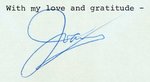 JOAN CRAWFORD TLS & J. EDGAR HOOVER SIGNATURE.